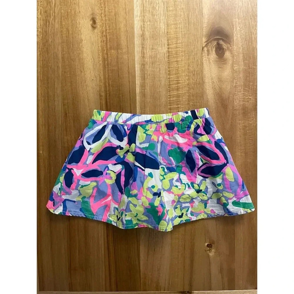 Lilly Pulitzer Girls Sam Skort Size S (4-5) Havin A Blast Print Pockets - Picture 5 of 5